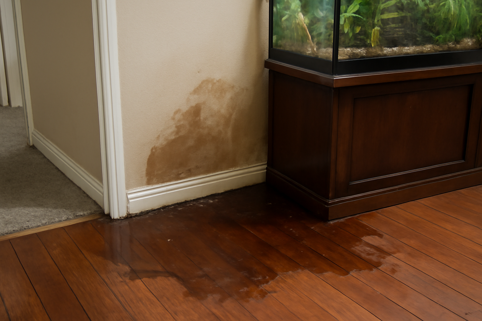 Aquarium Leak Water Removal in Grandview, TX