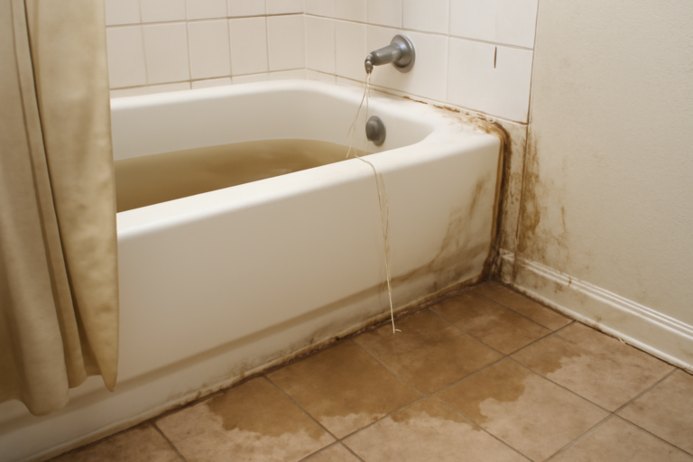 Bathtub Overflow Water Removal