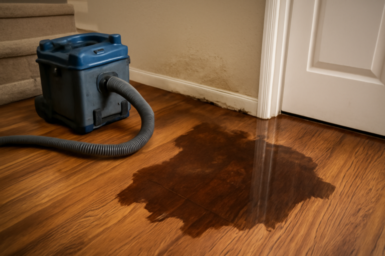 Hardwood Floor Water Extraction